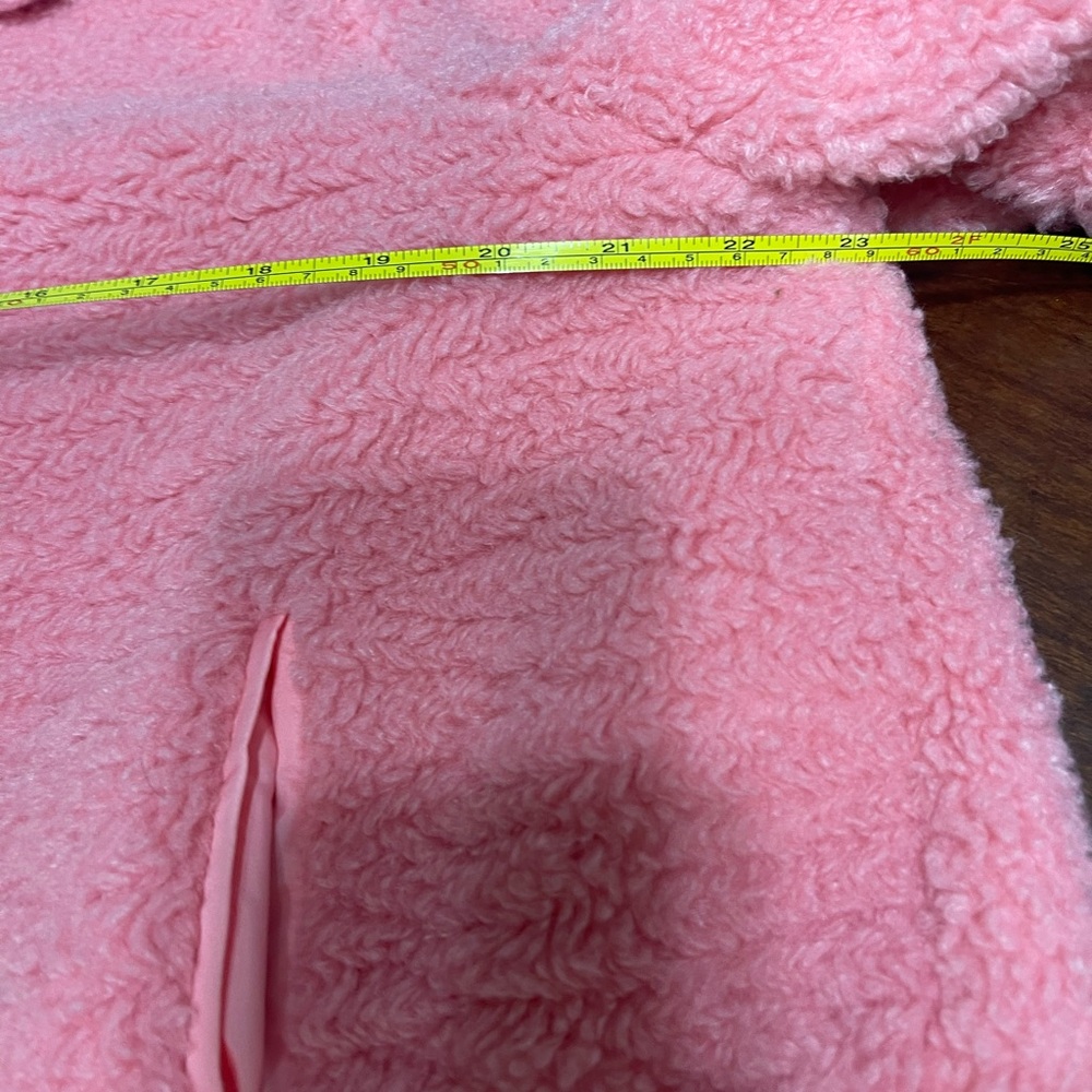 Pink teddy coat faux fur jacket - Picture 8 of 12
